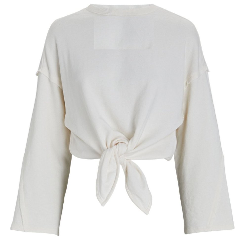 Franne- Womens Long sleeve Tie front sweatshirt